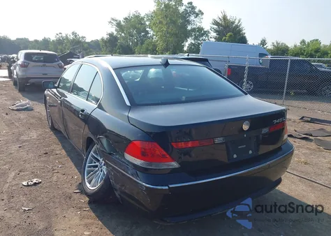 2005 BMW 745Li from USA, damaged, VIN WBAGN63555DS57386